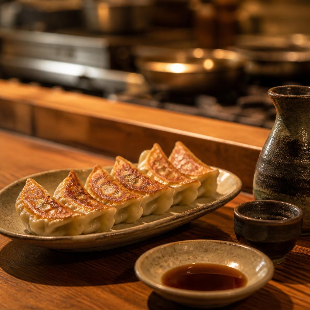 自慢の手作り餃子