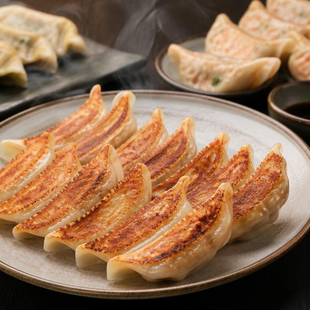 手作りの美味しい餃子
