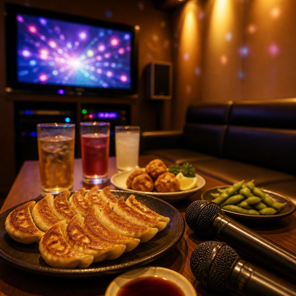 二次会はここで決まり！美味しい餃子とカラオケで盛り上がろう！