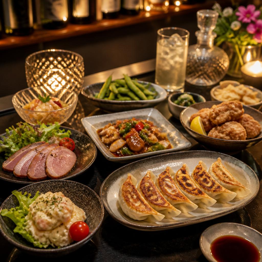 おいしい料理とお酒で完璧な夜を