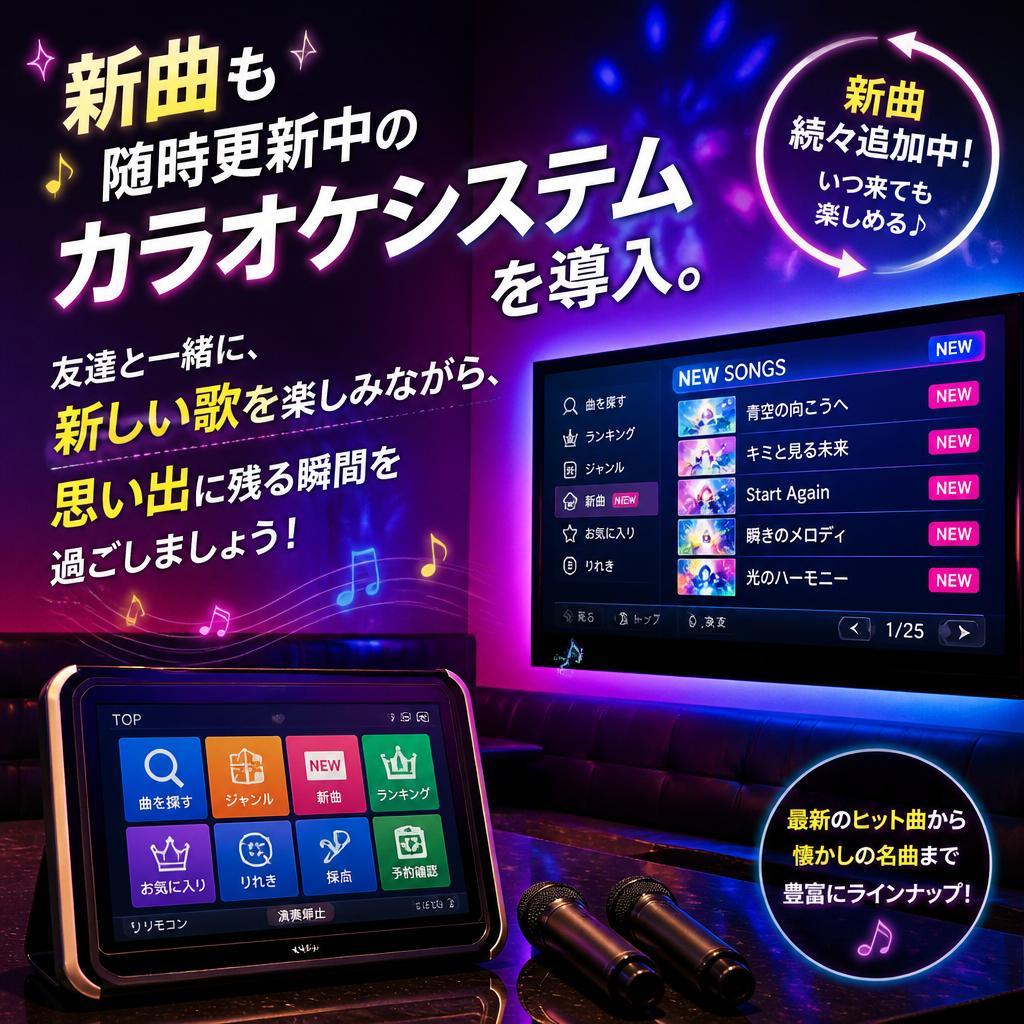 カラオケがもっと楽しくなる！