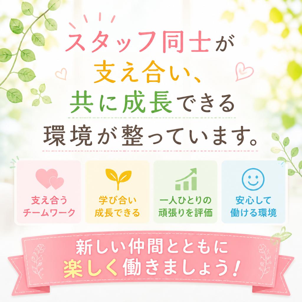仲間と共に成長する環境
