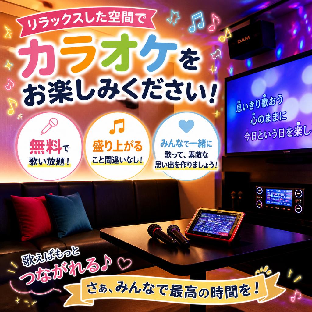 カラオケで盛り上がる！
