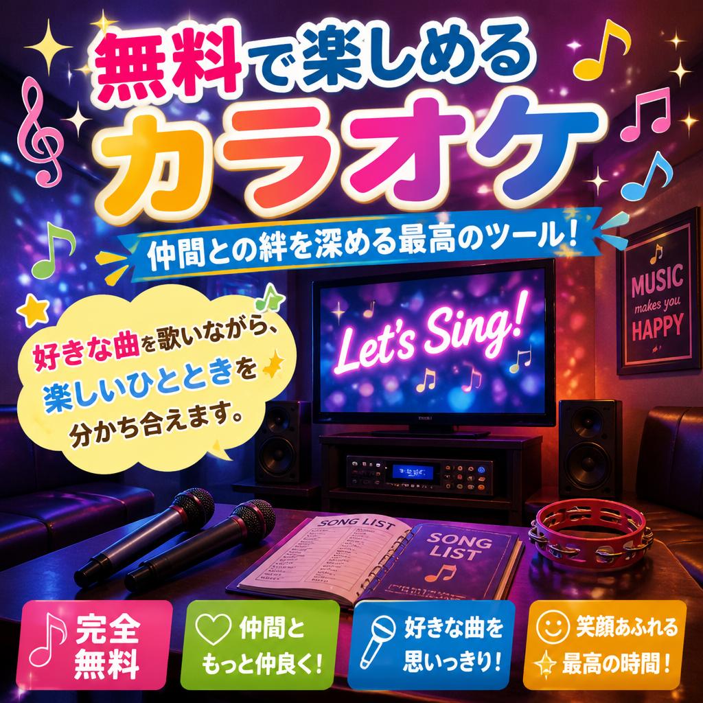 カラオケで盛り上がる