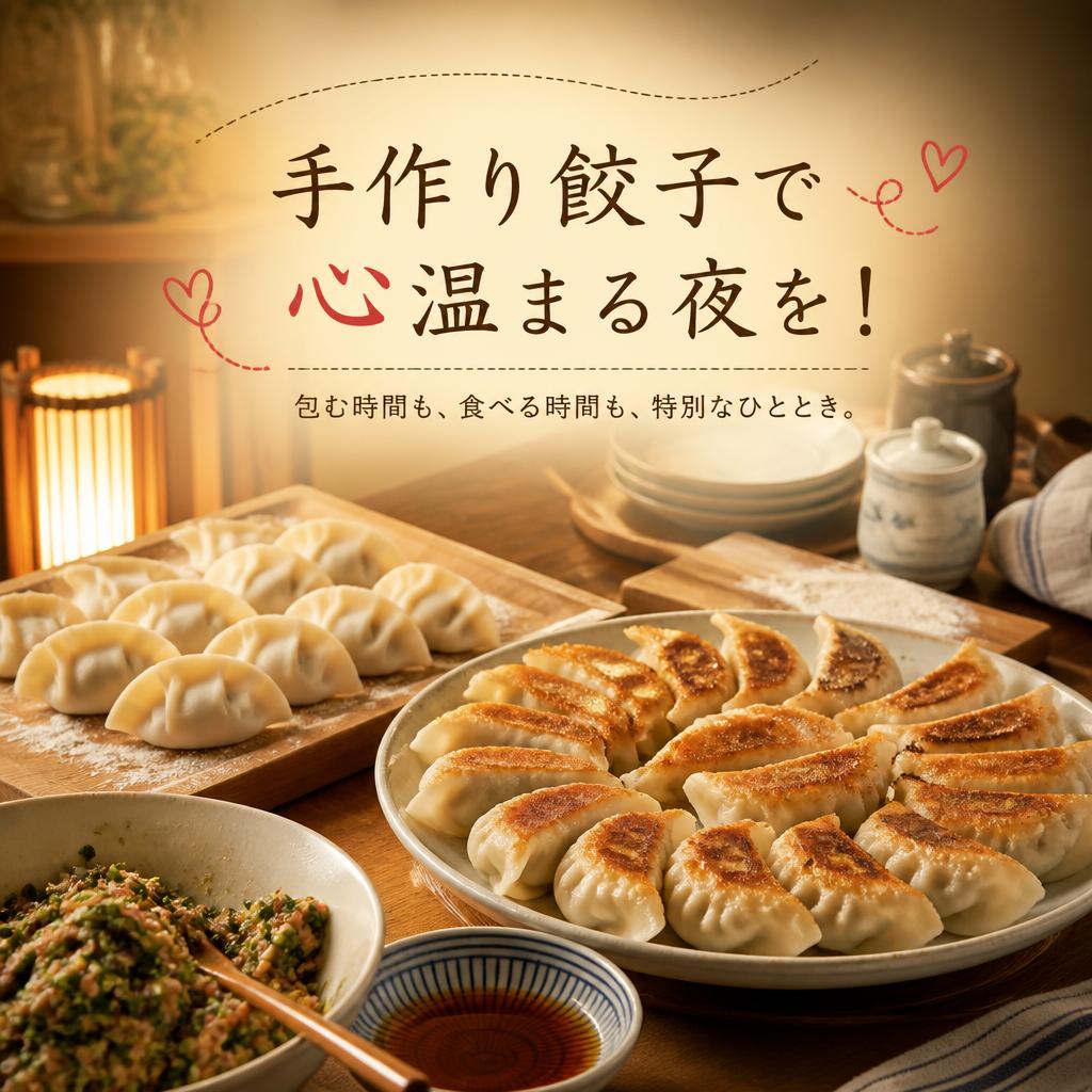 手作り餃子で心温まる夜を！