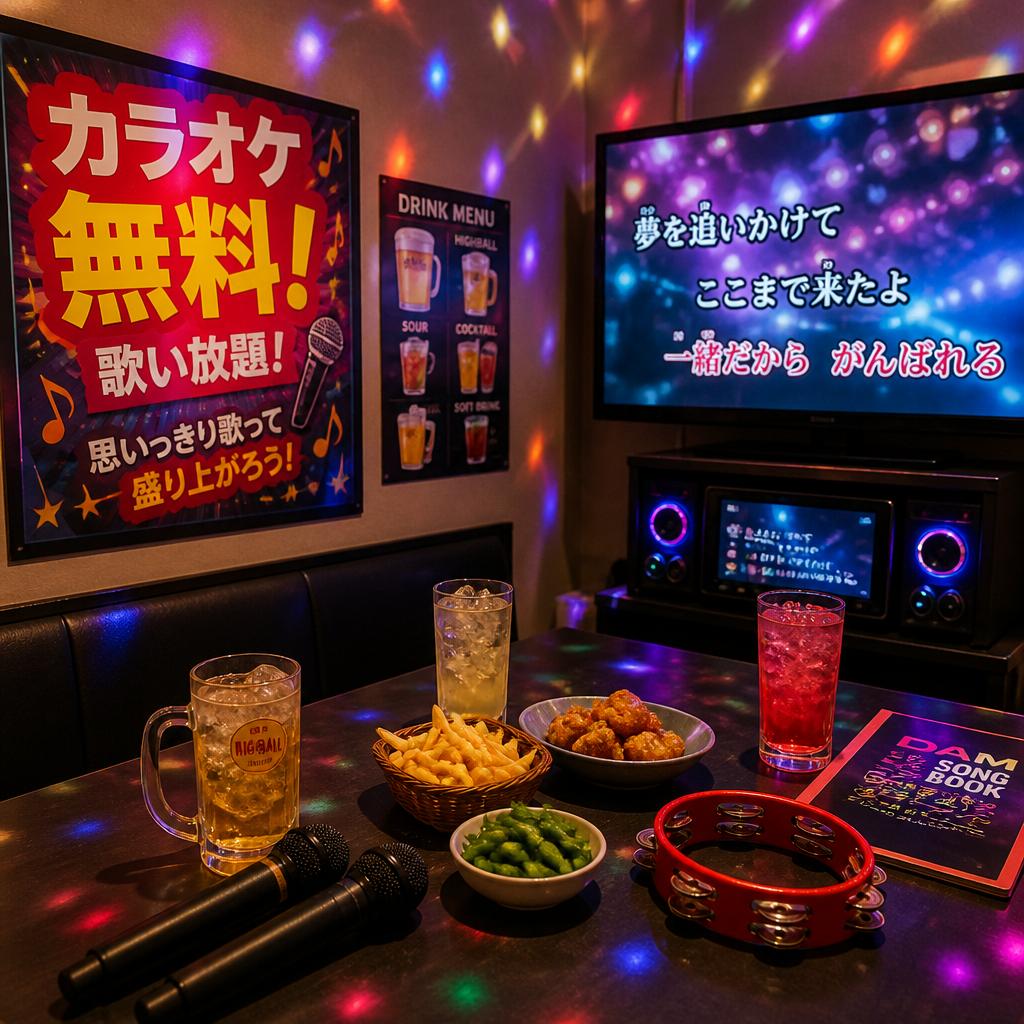 無料カラオケで盛り上がる！