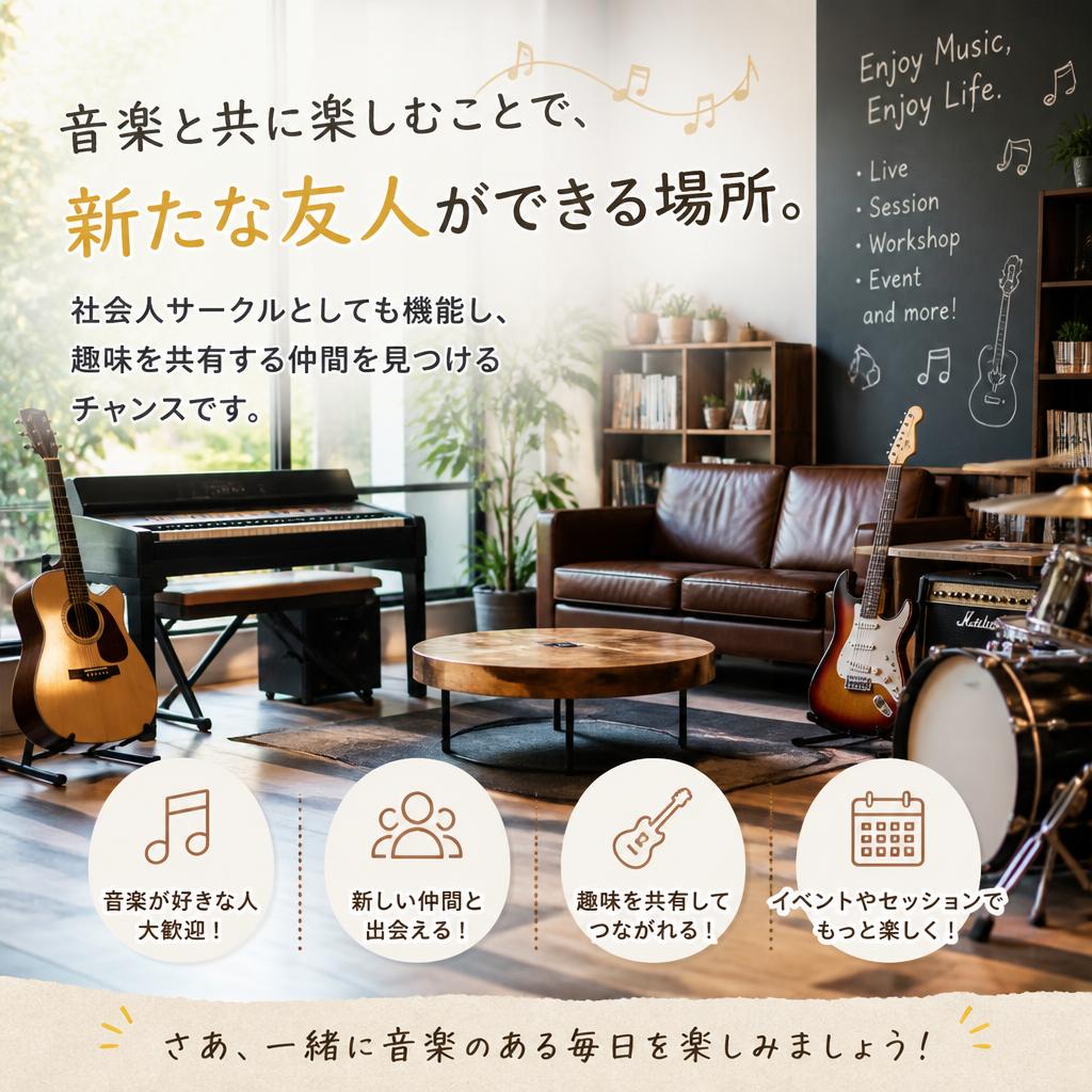 音楽好きが集まるコミュニティ
