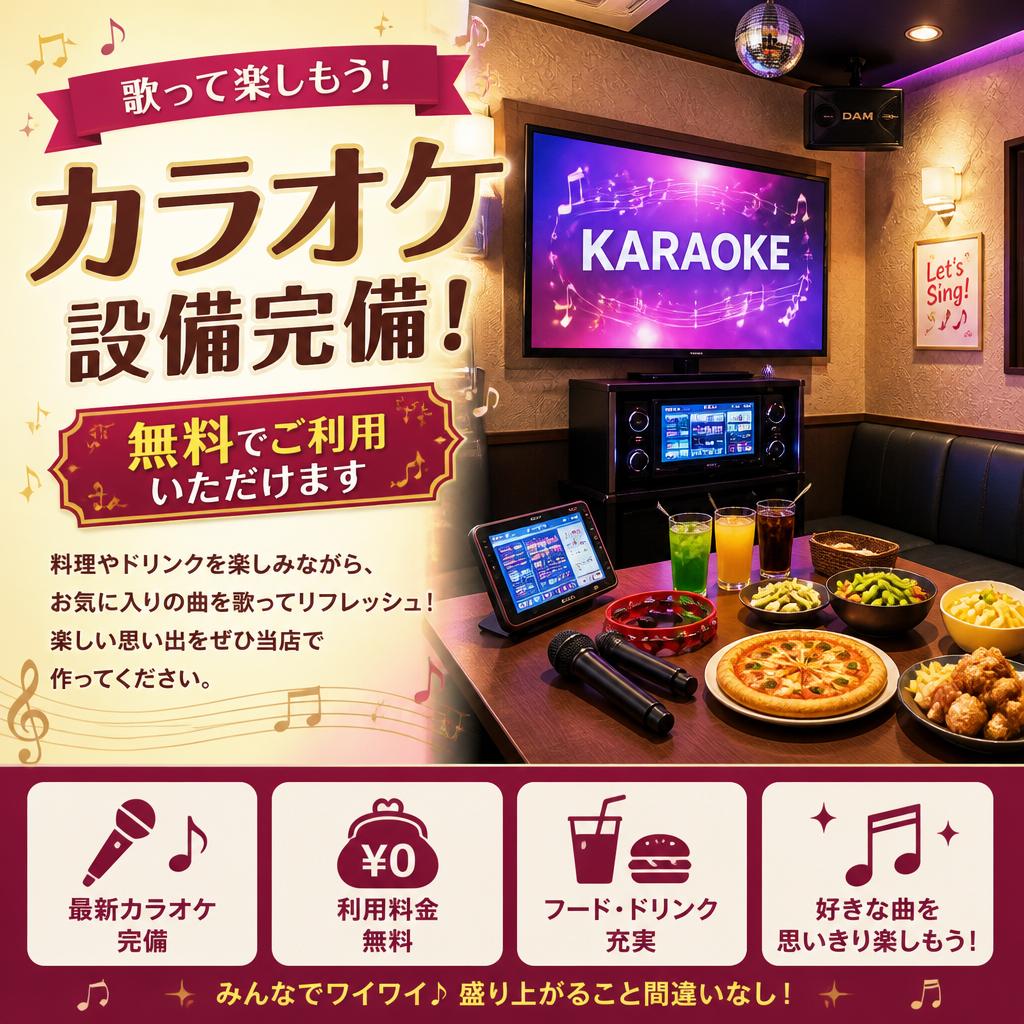 カラオケで楽しむひととき